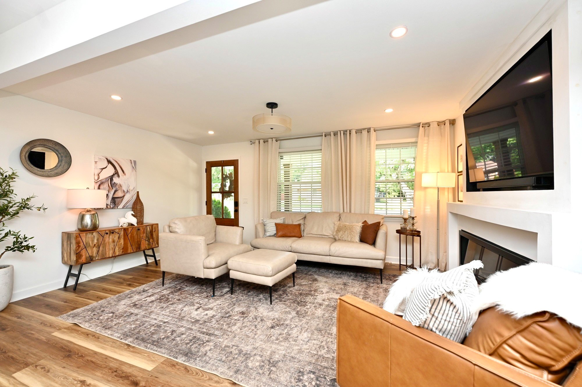 After — Living Room Streamline Nashville, TN — The Fig & Dane