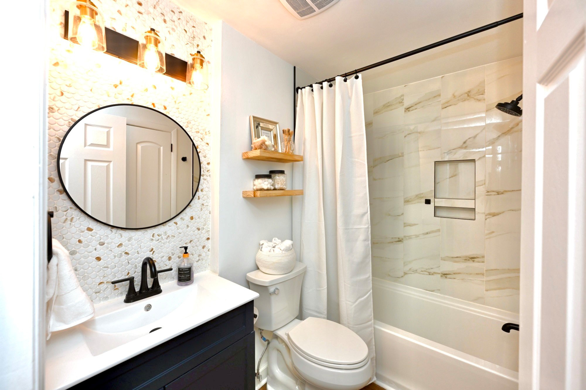 After — Bathroom Makeover - Nashville, TN — The Fig & Dane