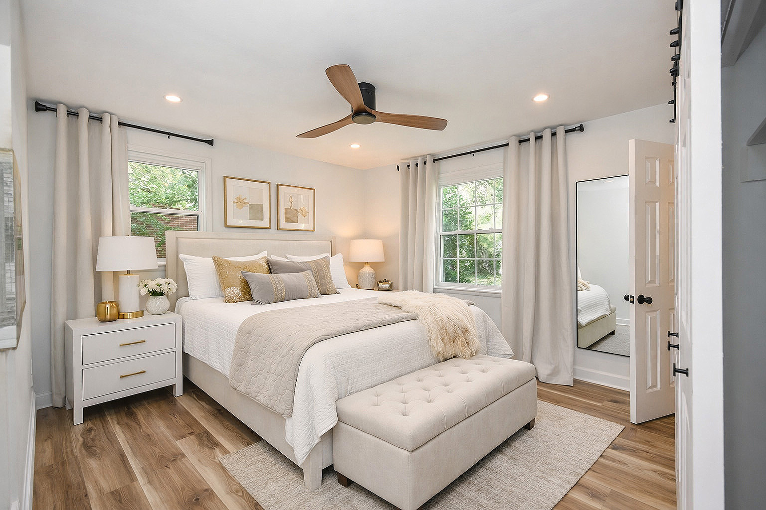 After — Master Bedroom Staging — The Fig & Dane