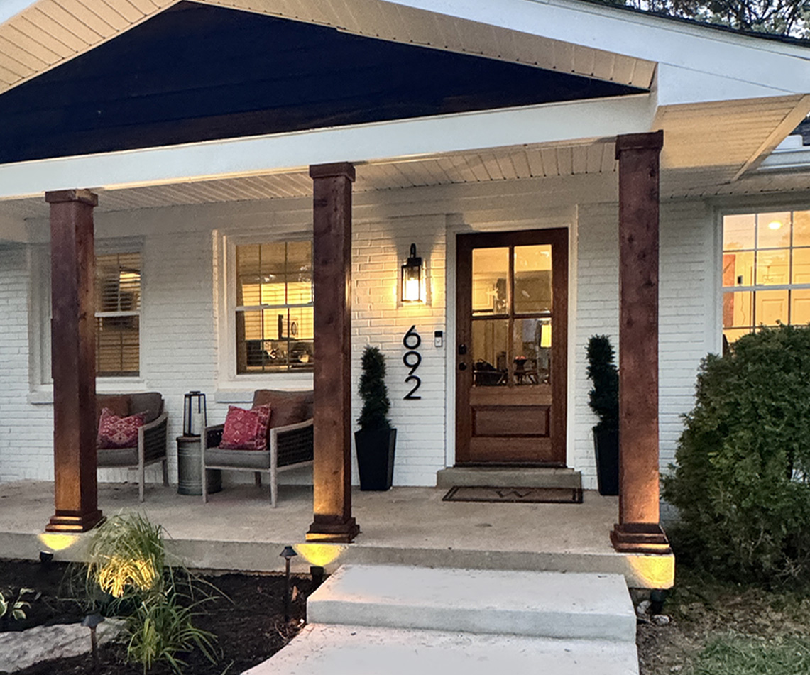 After — Front Porch Makeover — The Fig & Dane