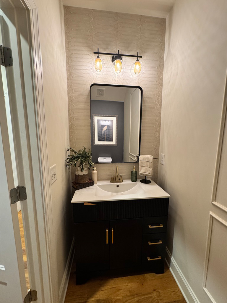 After — Powder Room Staging Update — Nashville, TN — The Fig & Dane