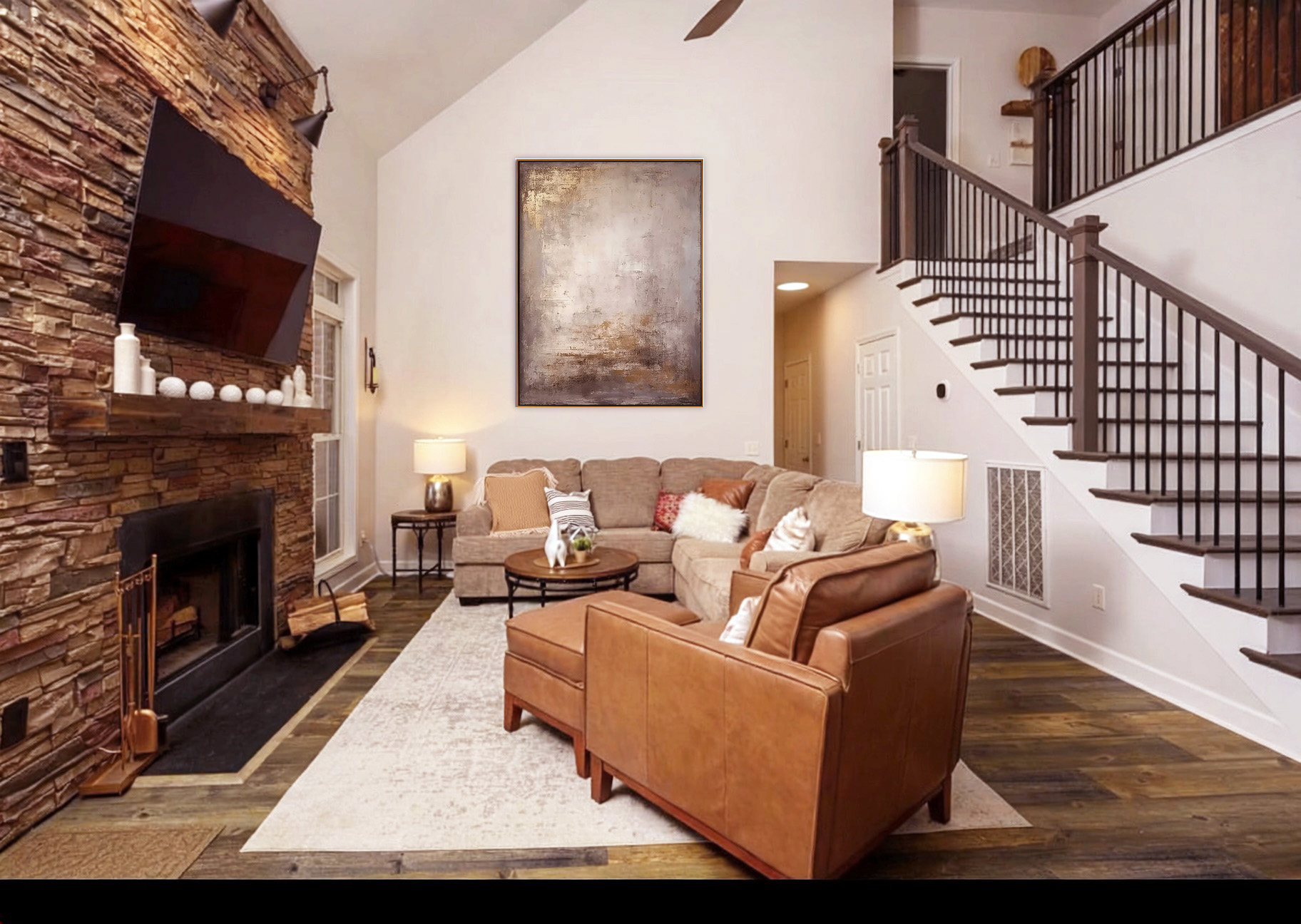 After — Living Room Makeover - Gallatin, TN — The Fig & Dane